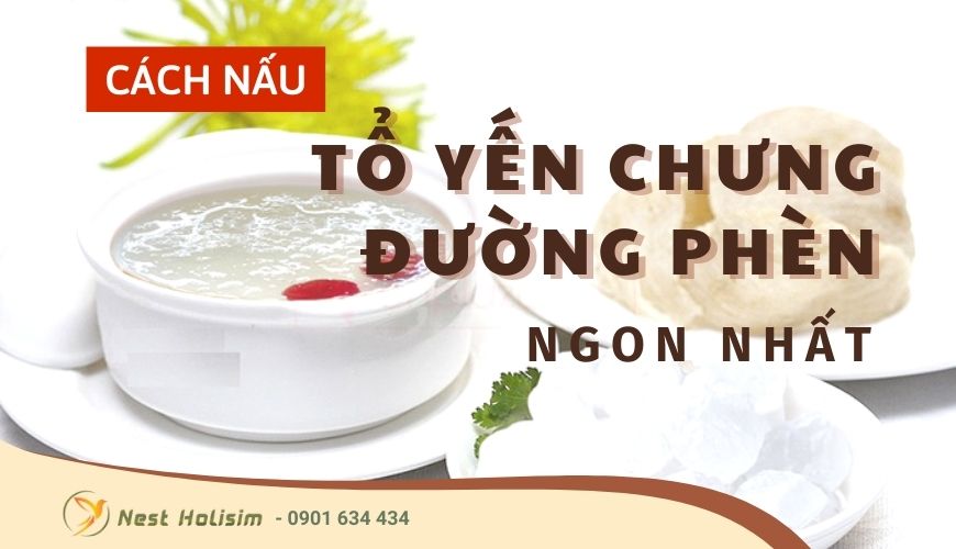 Cách nấu tổ yến chưng đường phèn ngon nhất